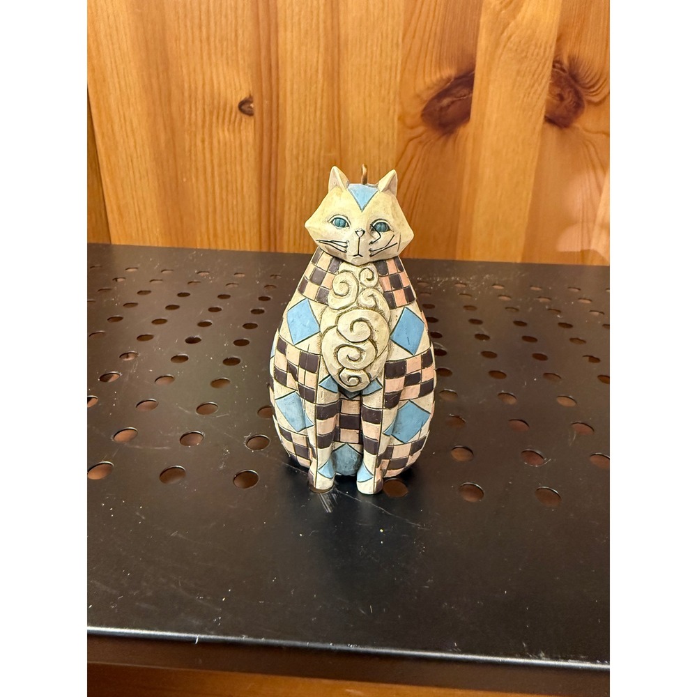 Jim Shore Heartwood Creek Mini Cat Ornament Figurine Enesco 3" w/Tag